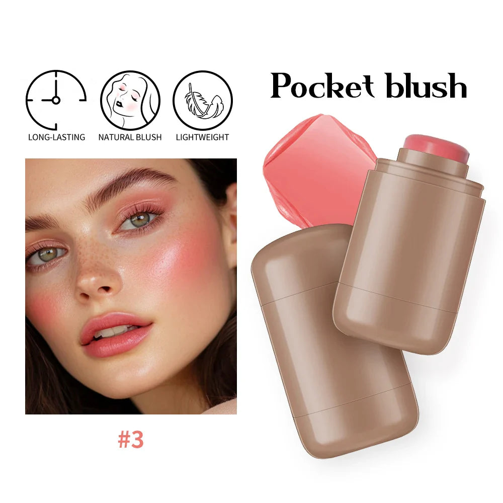 3 en 1 Blush Stick & Lip Gloss – Rubor, Labial y Brillo en un Solo Producto!