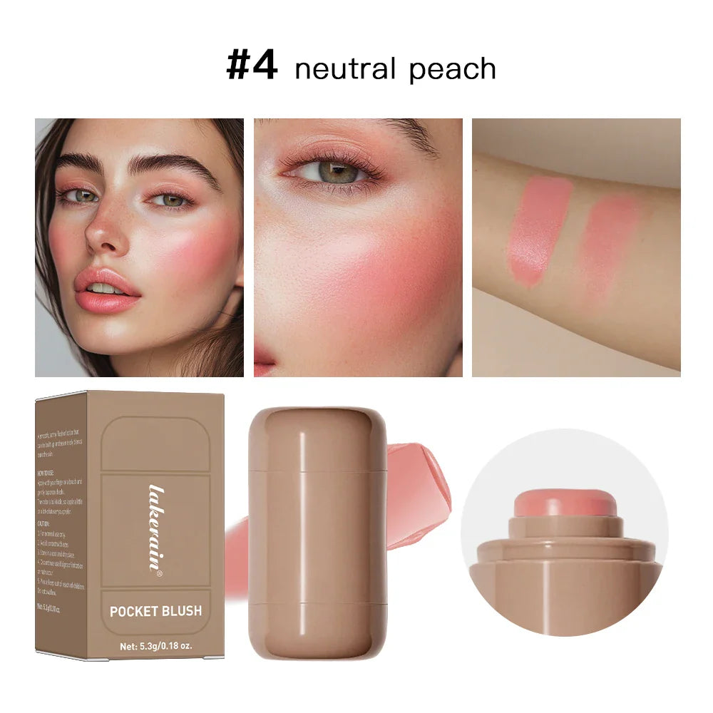 3 en 1 Blush Stick & Lip Gloss – Rubor, Labial y Brillo en un Solo Producto!