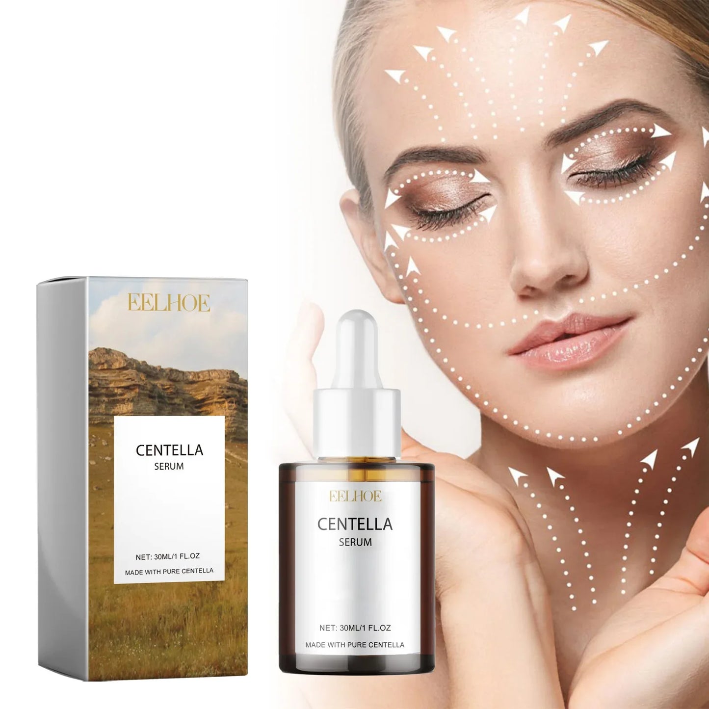 EELHOE Centella Moisturizing Facial Serum – Hidratante, Reafirmante y Rejuvenecedor