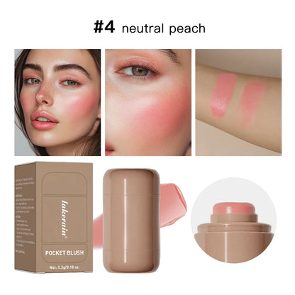 3 en 1 Blush Stick & Lip Gloss – Rubor, Labial y Brillo en un Solo Producto!