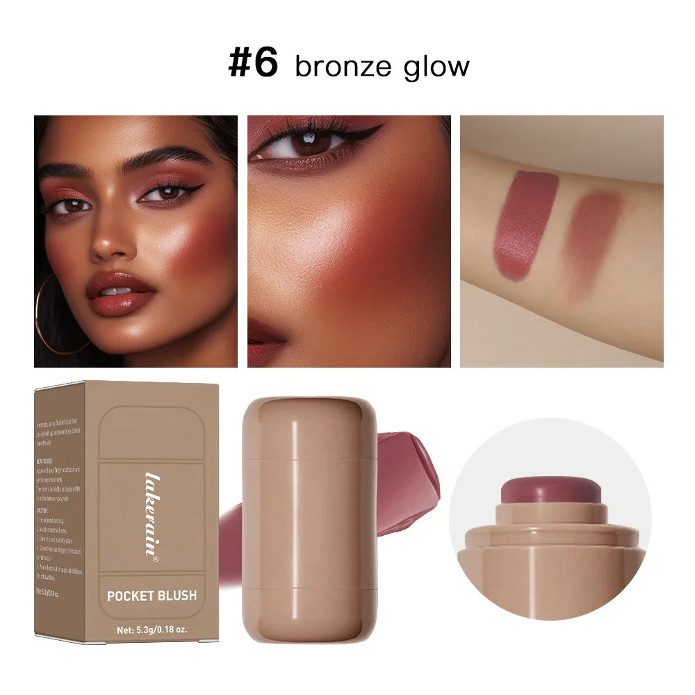 3 en 1 Blush Stick & Lip Gloss – Rubor, Labial y Brillo en un Solo Producto!