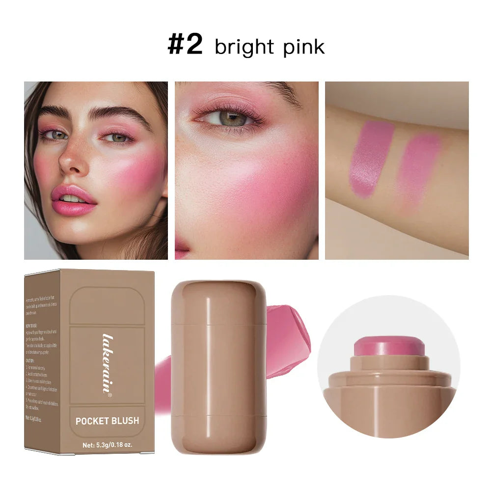 3 en 1 Blush Stick & Lip Gloss – Rubor, Labial y Brillo en un Solo Producto!