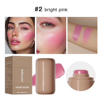 3 en 1 Blush Stick & Lip Gloss – Rubor, Labial y Brillo en un Solo Producto!