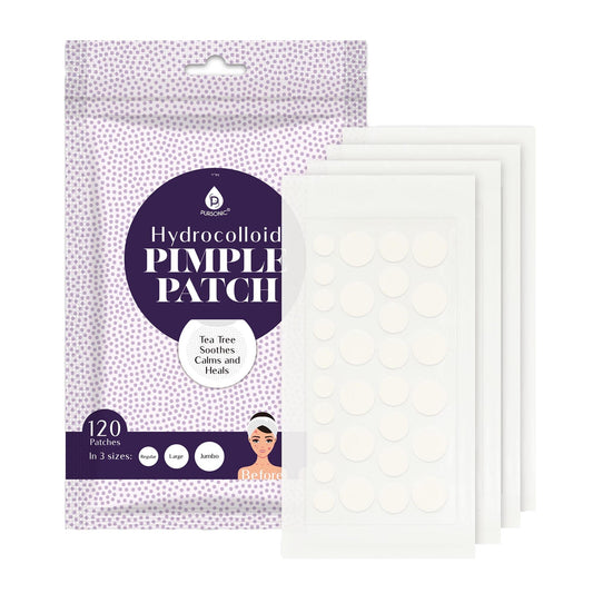Hydrocolloid Pimple Patch, 120-Count, Multi Size Acne Solution-0