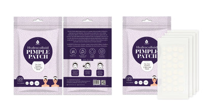 Hydrocolloid Pimple Patch, 120-Count, Multi Size Acne Solution-3
