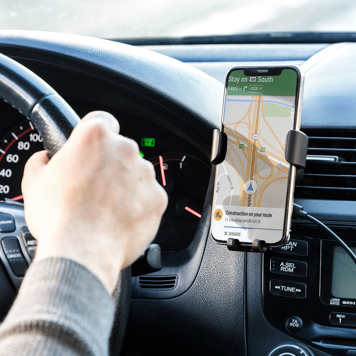Mobile Phone Holder with Wireless Charger for Cars Wolder InnovaGoods-8